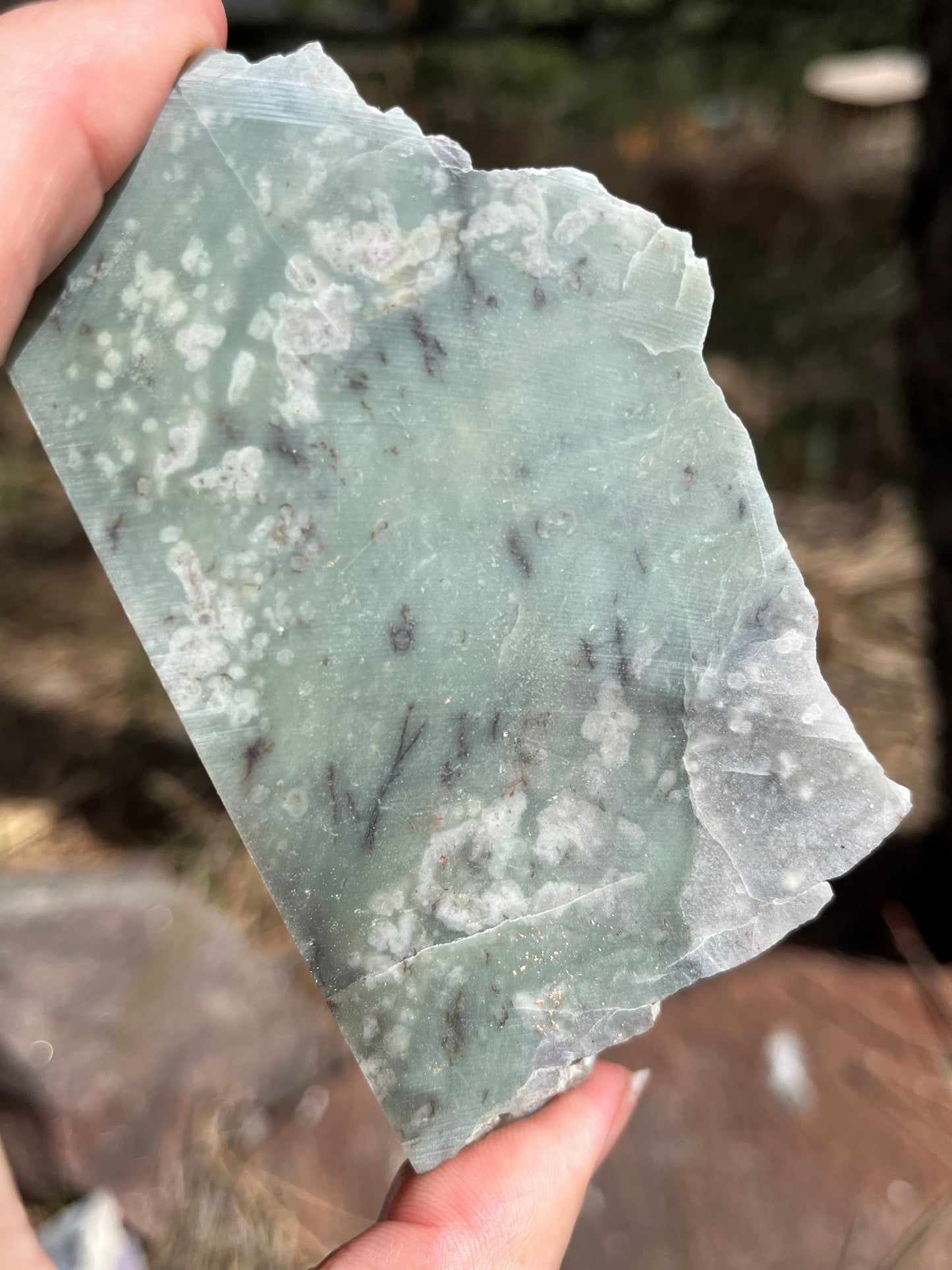 Flower Jade End Cut stone supplies lapidary