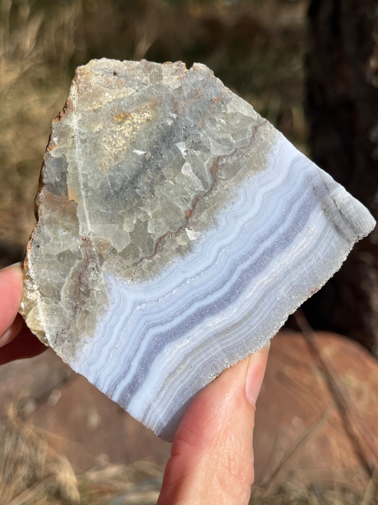 Blue Lace Agate lapidary slab stone supplies