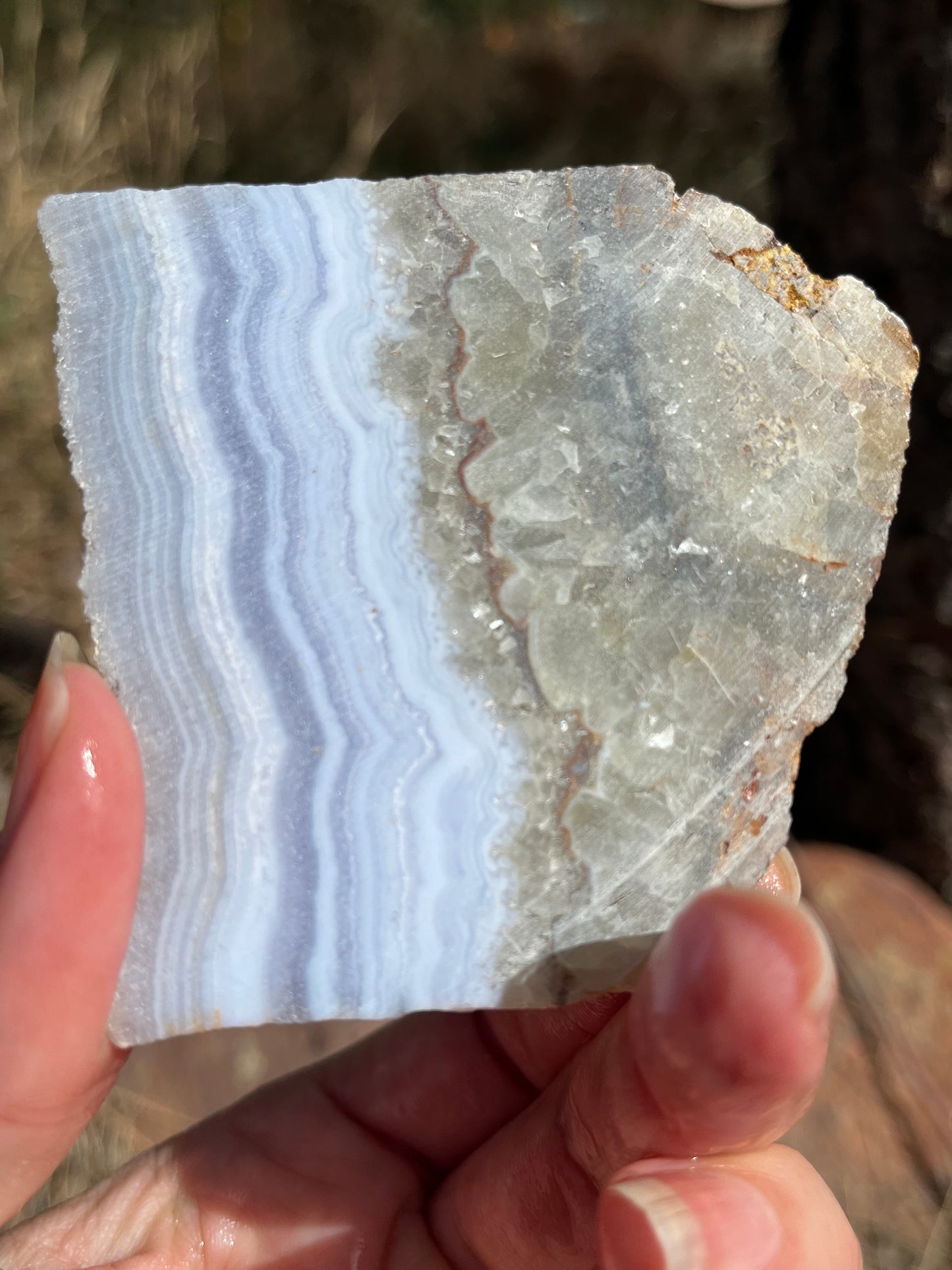 Blue Lace Agate lapidary slab stone supplies