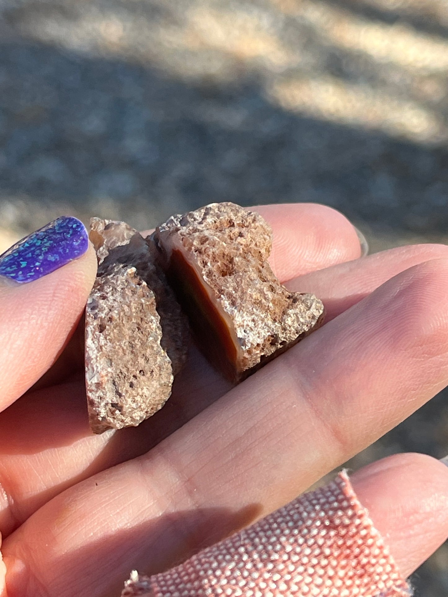 Polished Alimajo Agates Pair Mexico