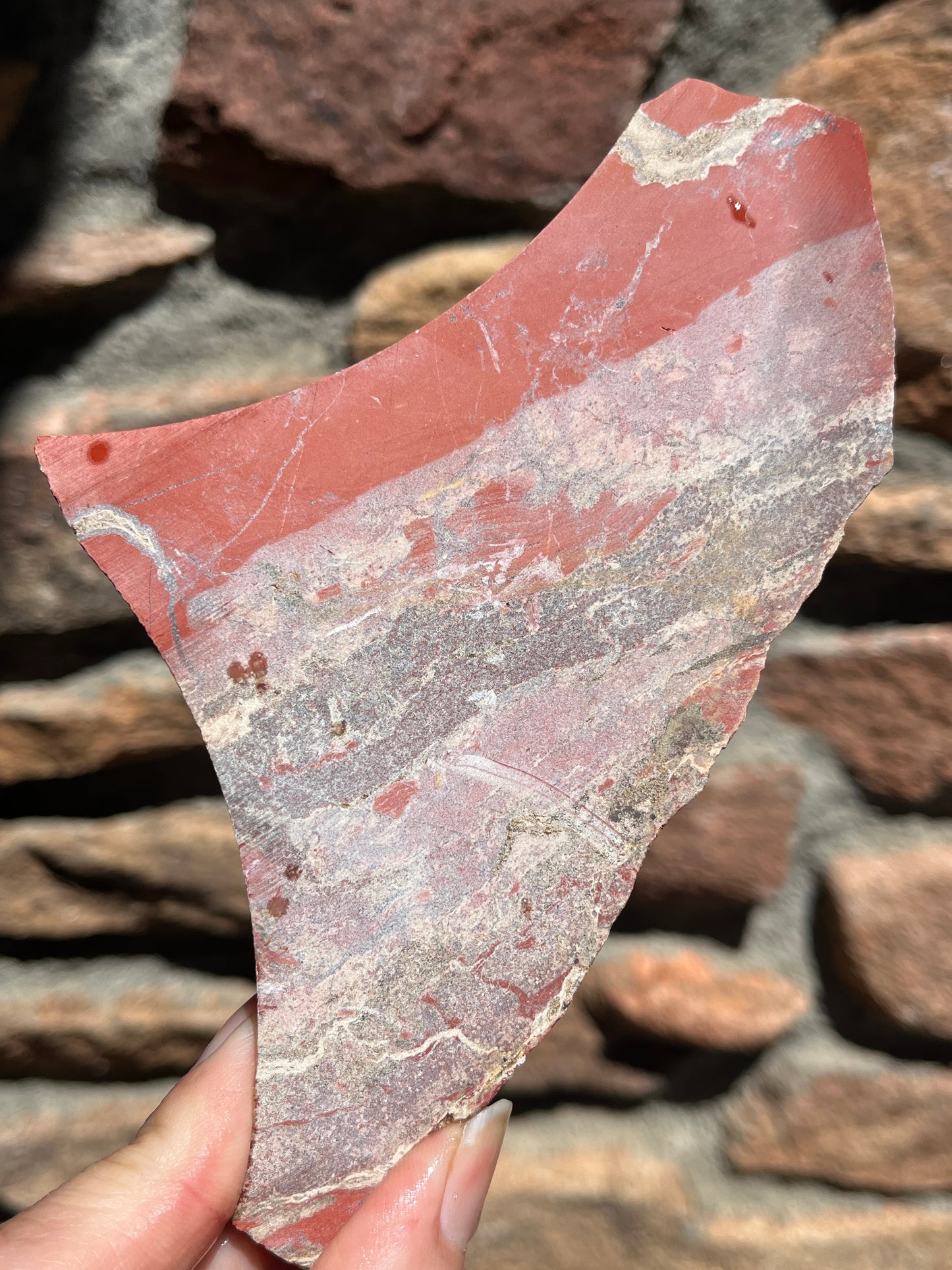 Red Jasper stone slab lapidary supplies