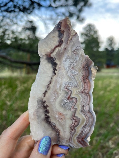 Mexican Crazy Lace Agate Lapidary Slab supplies
