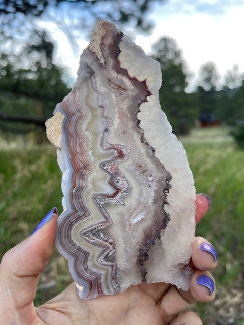 Mexican Crazy Lace Agate Lapidary Slab supplies