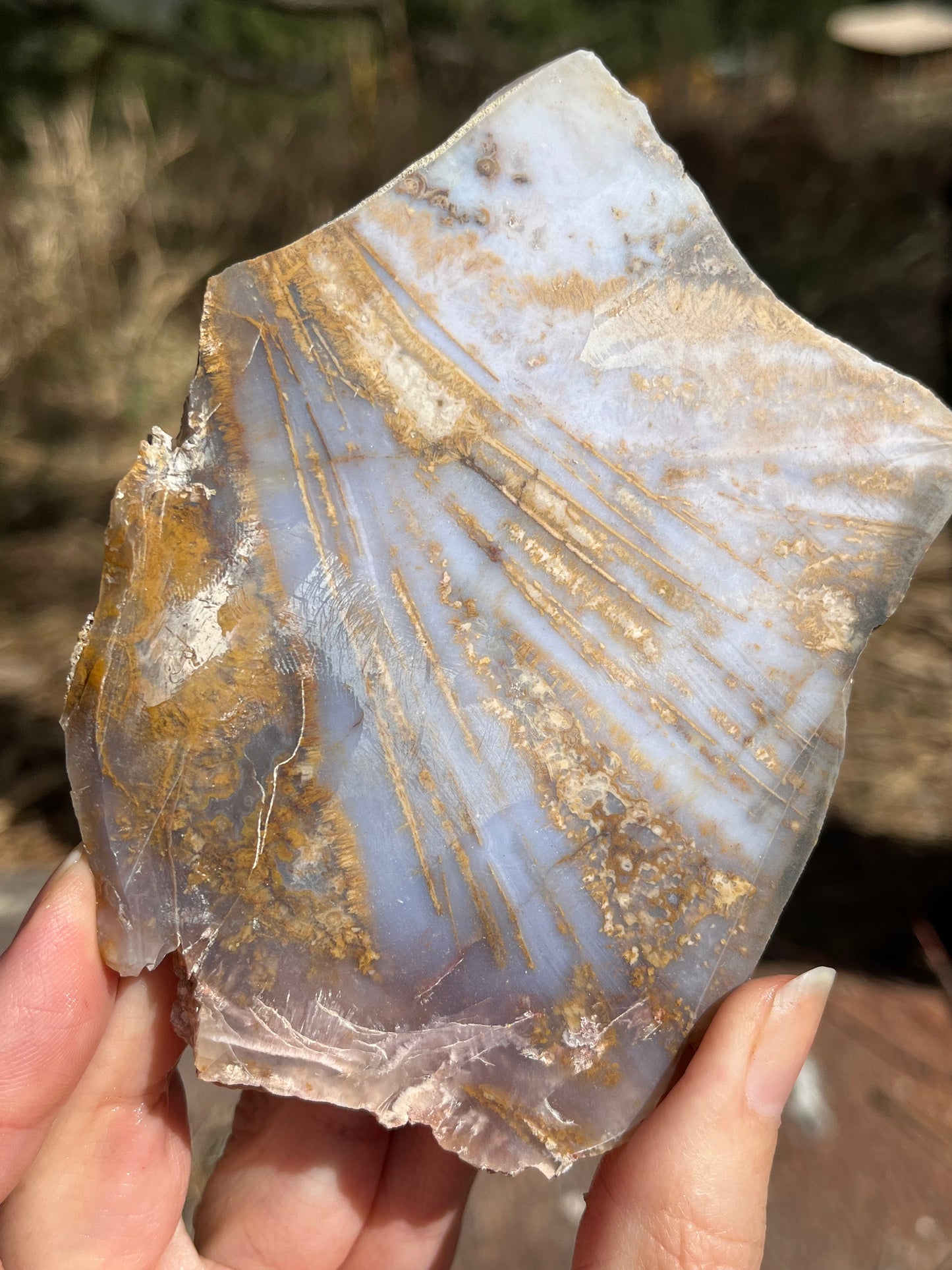 Sagenite Purple Agate lapidary stone supplies