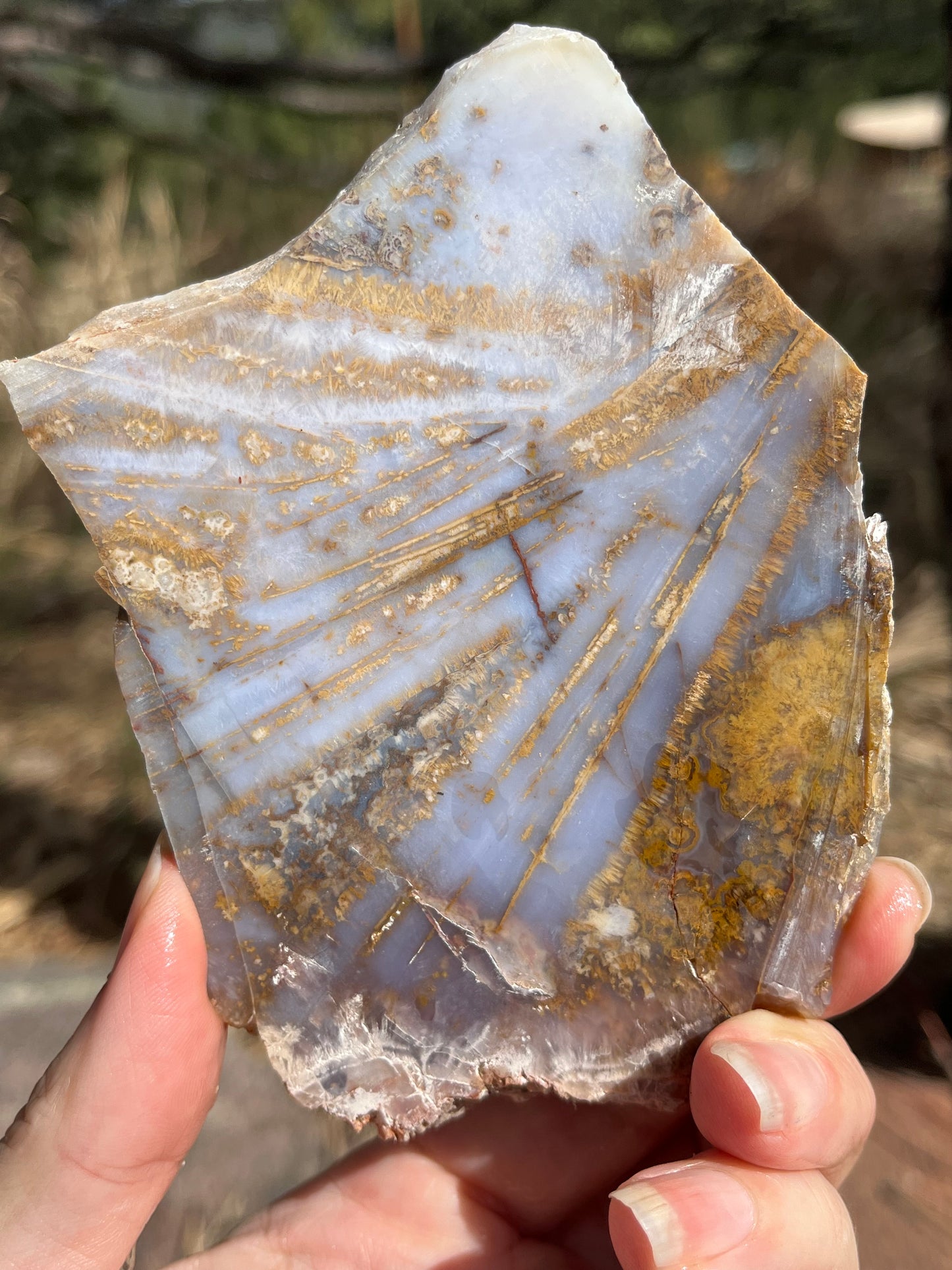 Sagenite Purple Agate lapidary stone supplies