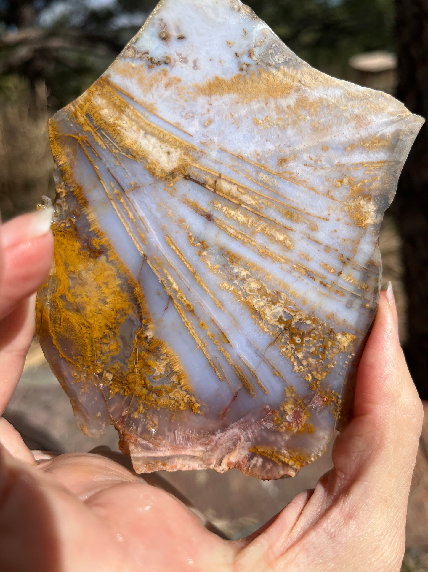 Sagenite Purple Agate lapidary stone supplies