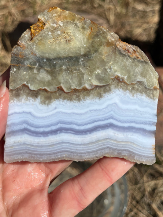 Blue Lace Agate lapidary slab stone supplies