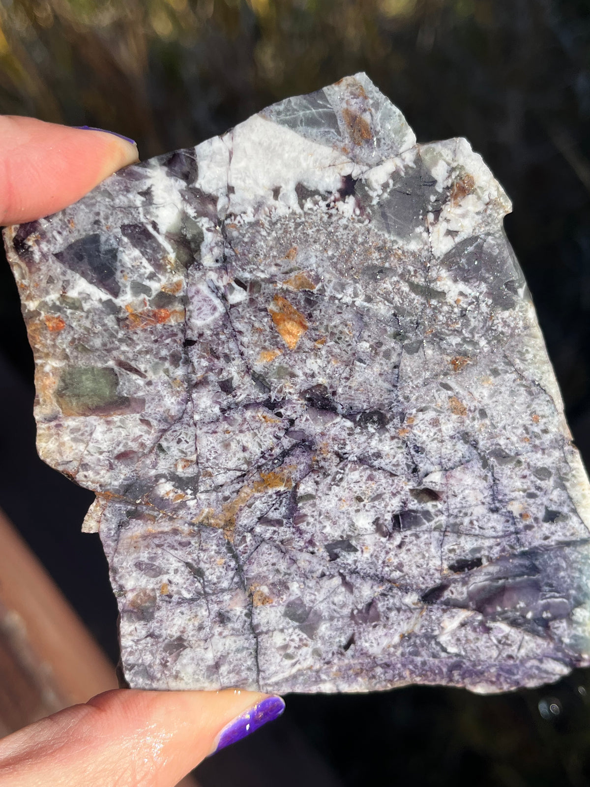 Purple Slabs Rocks Fluorite Lapidary Slab supplies stone purple – Slab Mountain