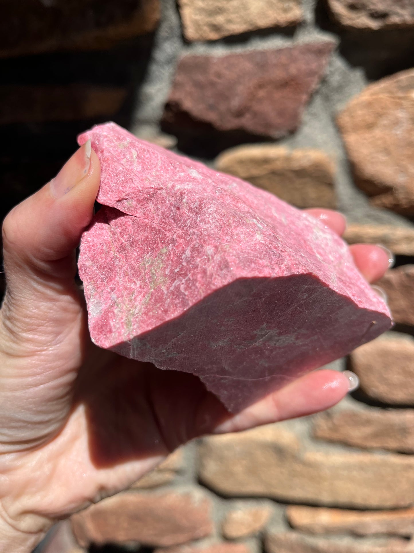 Thulite Rough for Lapidary art stone
