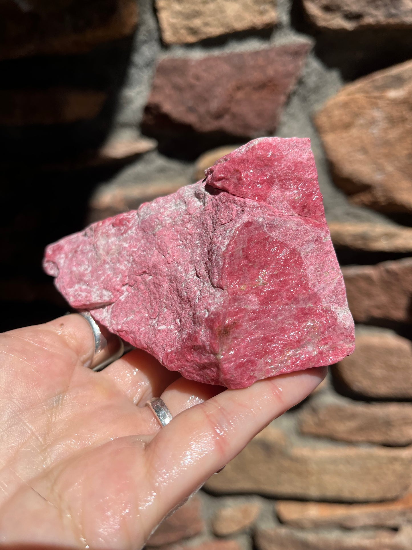 Thulite Rough for Lapidary art stone