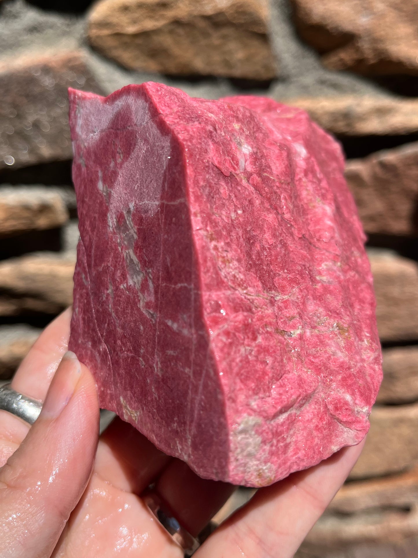 Thulite Rough for Lapidary art stone