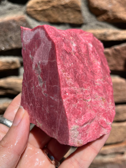 Thulite Rough for Lapidary art stone
