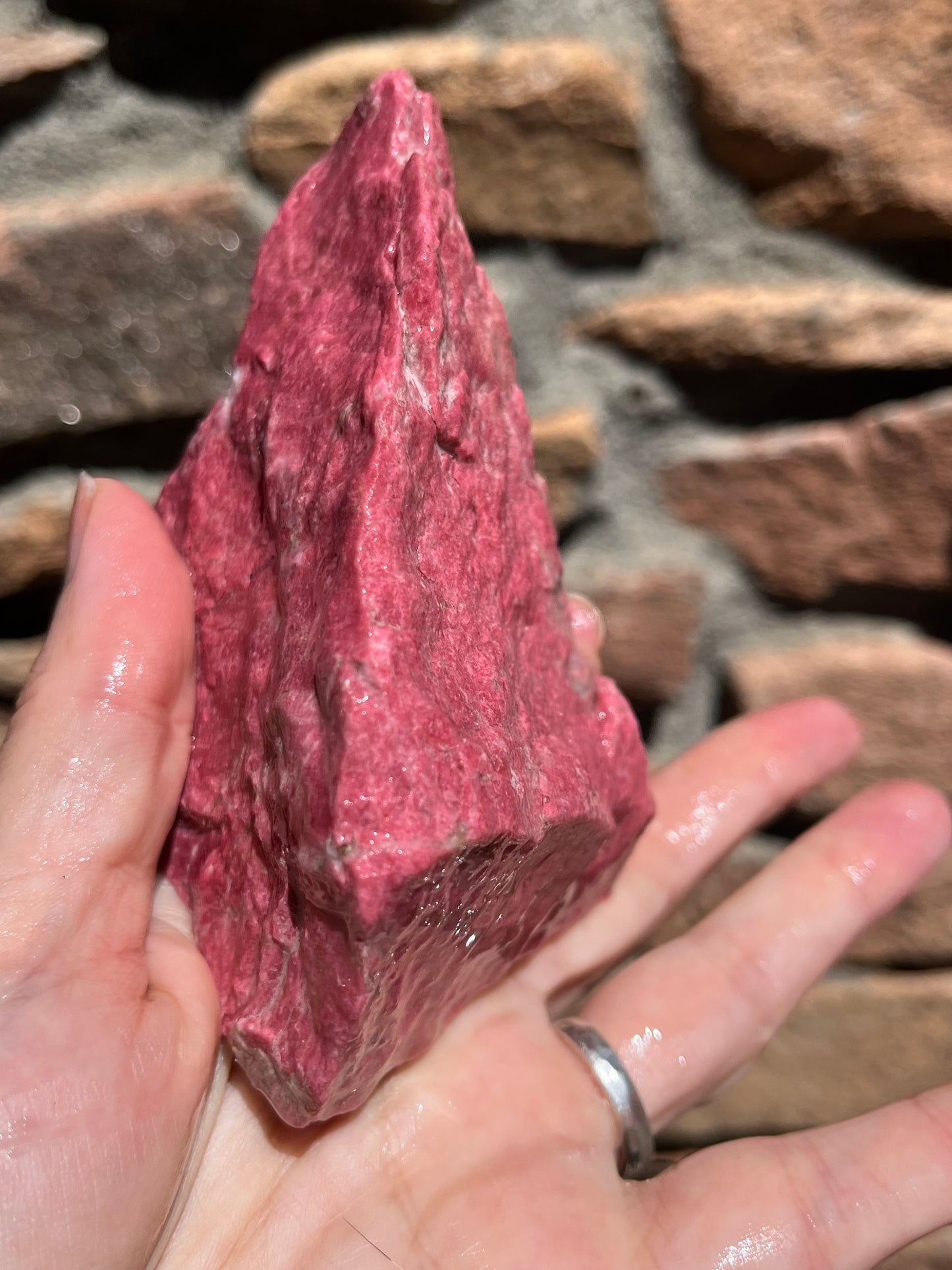 Thulite Rough for Lapidary art stone
