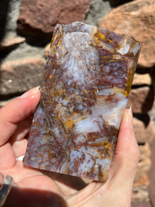 Old stock Pietersite Gold lapidary slab stone