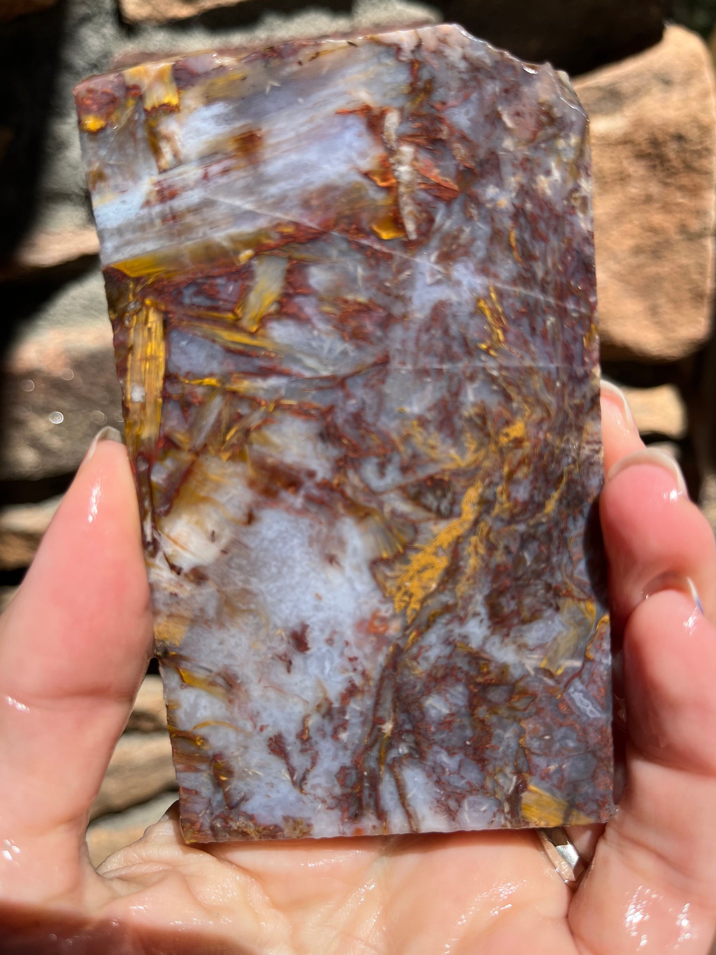 Old stock Pietersite Gold lapidary slab stone